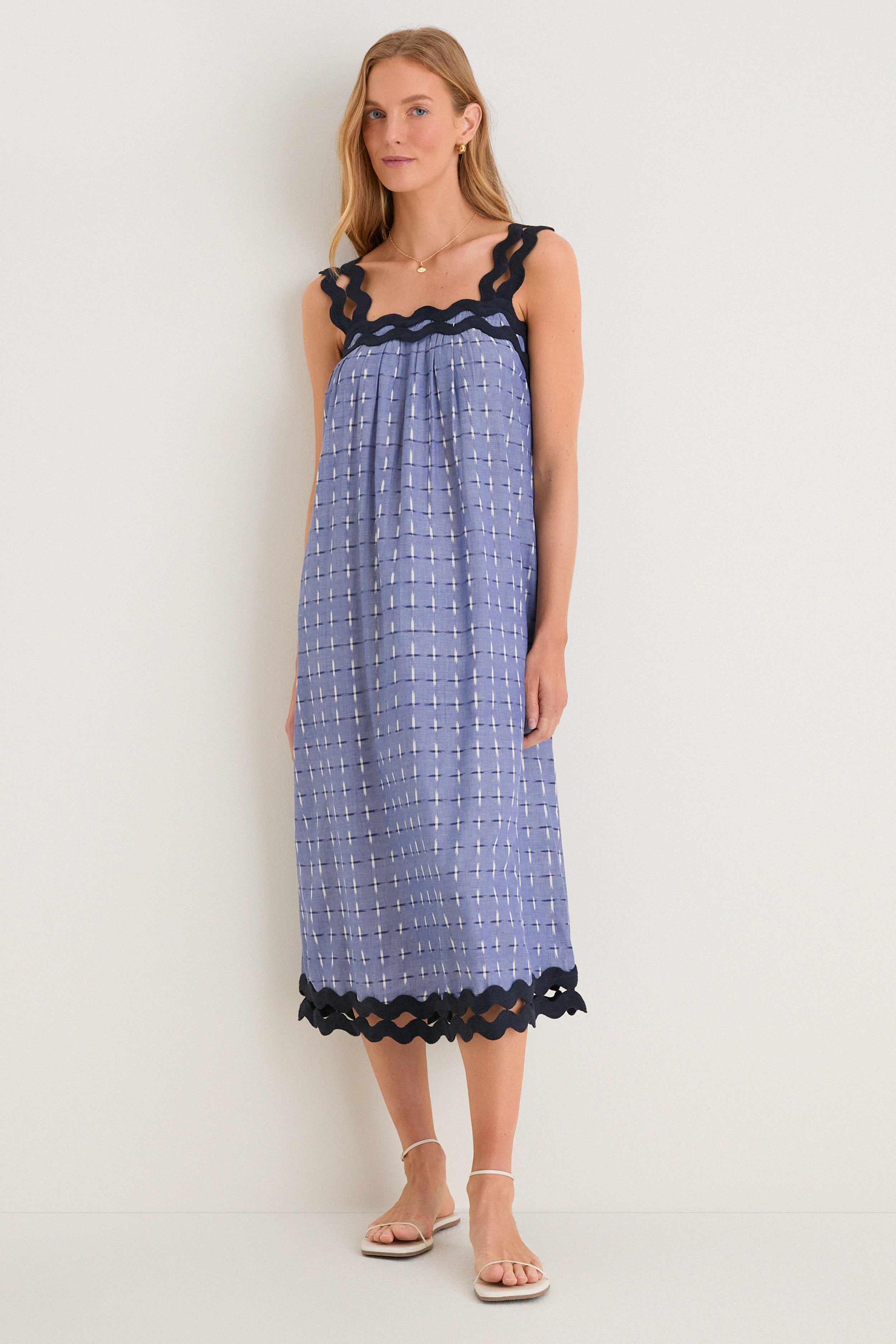 Hyacinth House | Embroidery Eliza Midi Dress