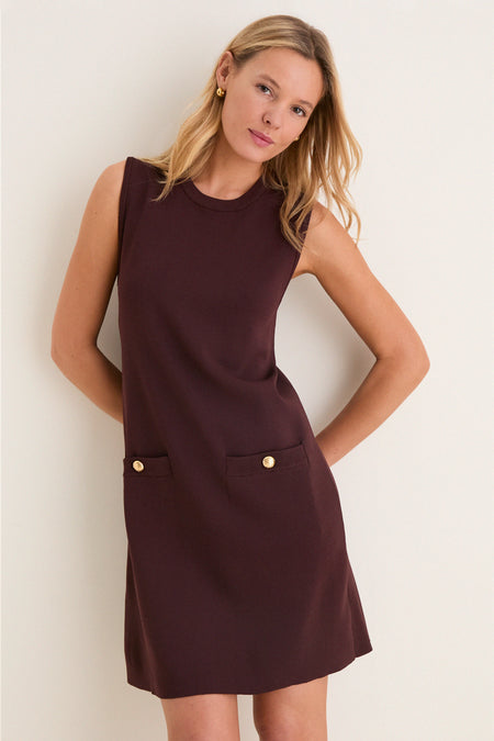 Chocolate Knit Malley Dress