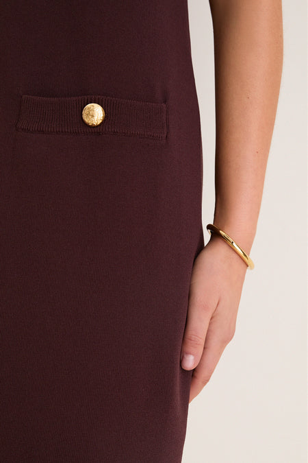 Chocolate Knit Malley Dress