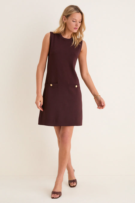 Chocolate Knit Malley Dress