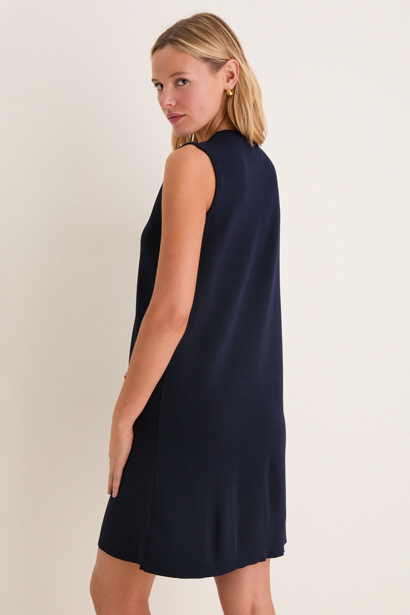Navy Knit Malley Dress Pomander Place Navy / XXXL