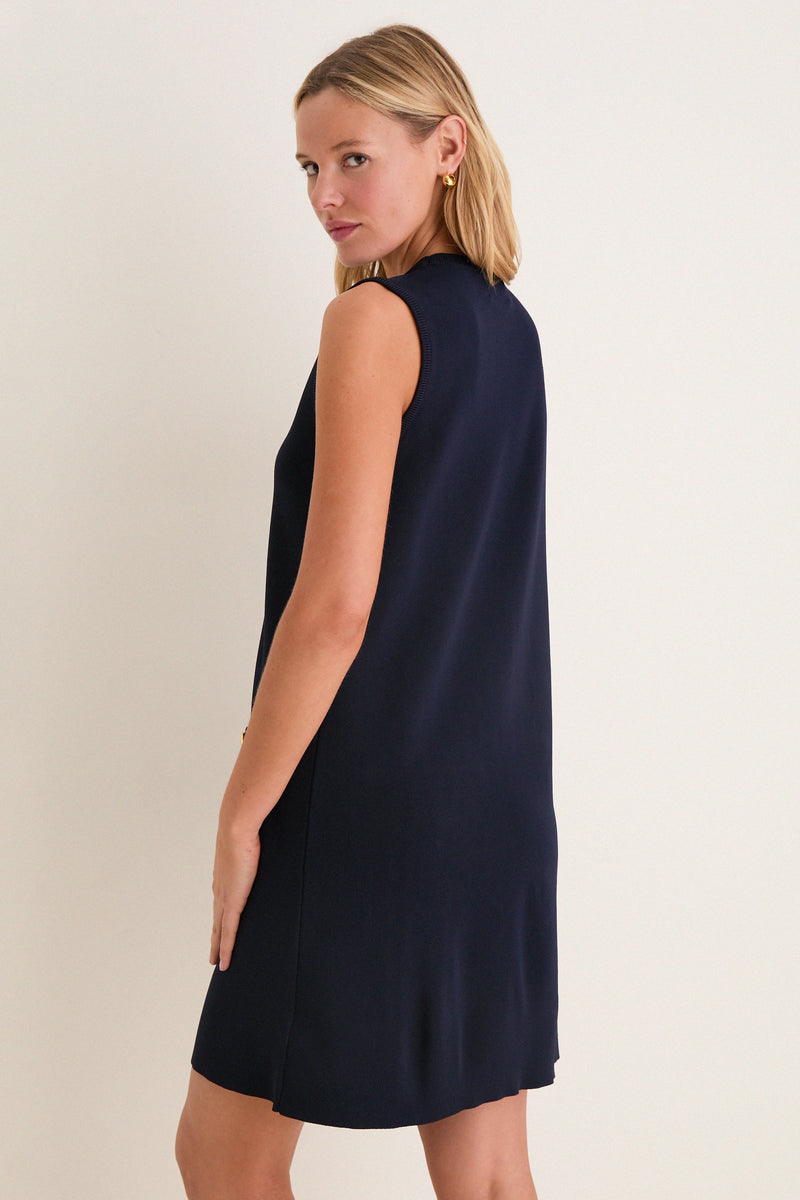 Navy Knit Malley Dress