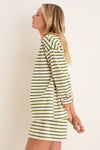 Olive Stripe Knit Odie Tee