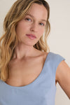 Maison Blue Cotton Romy Mini Dress