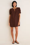 Chestnut Linen Bridget Dress