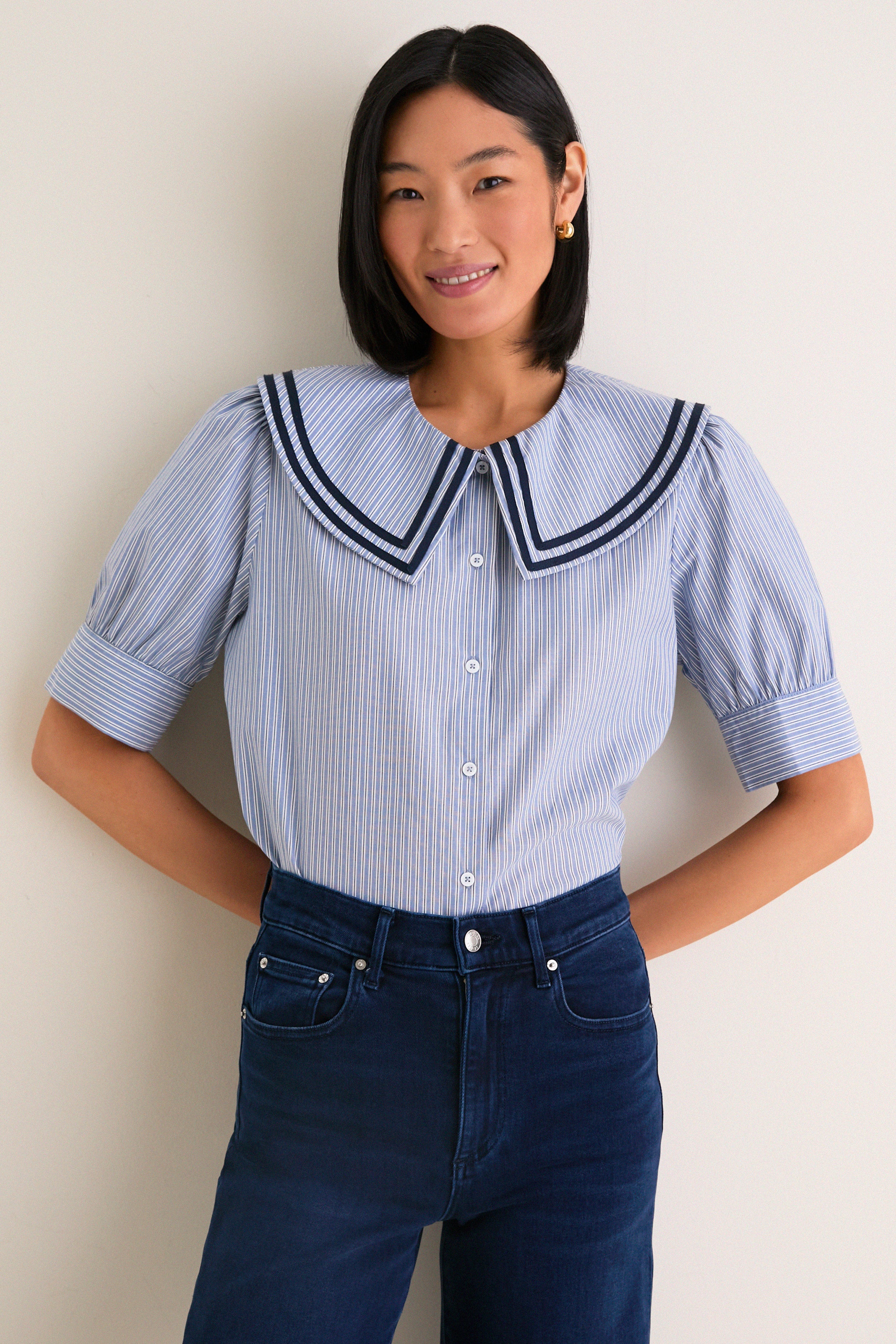 Parisian Stripe Renee Blouse