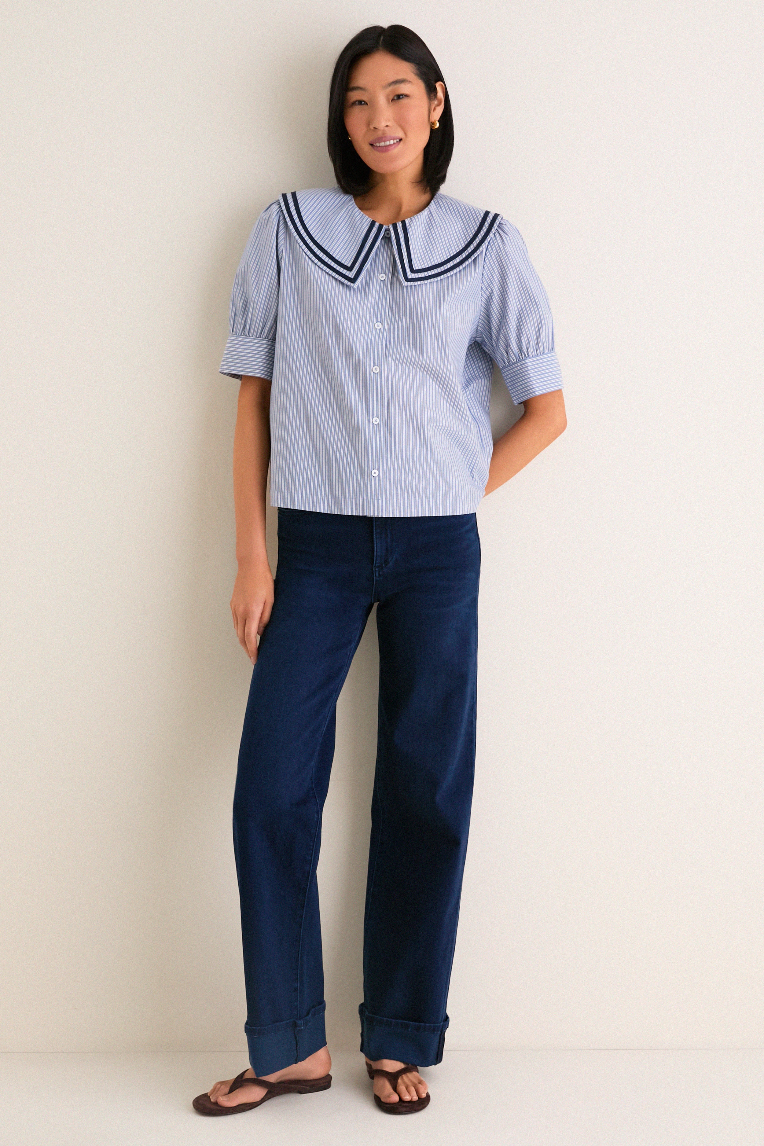 Parisian Stripe Renee Blouse | Tuckernuck