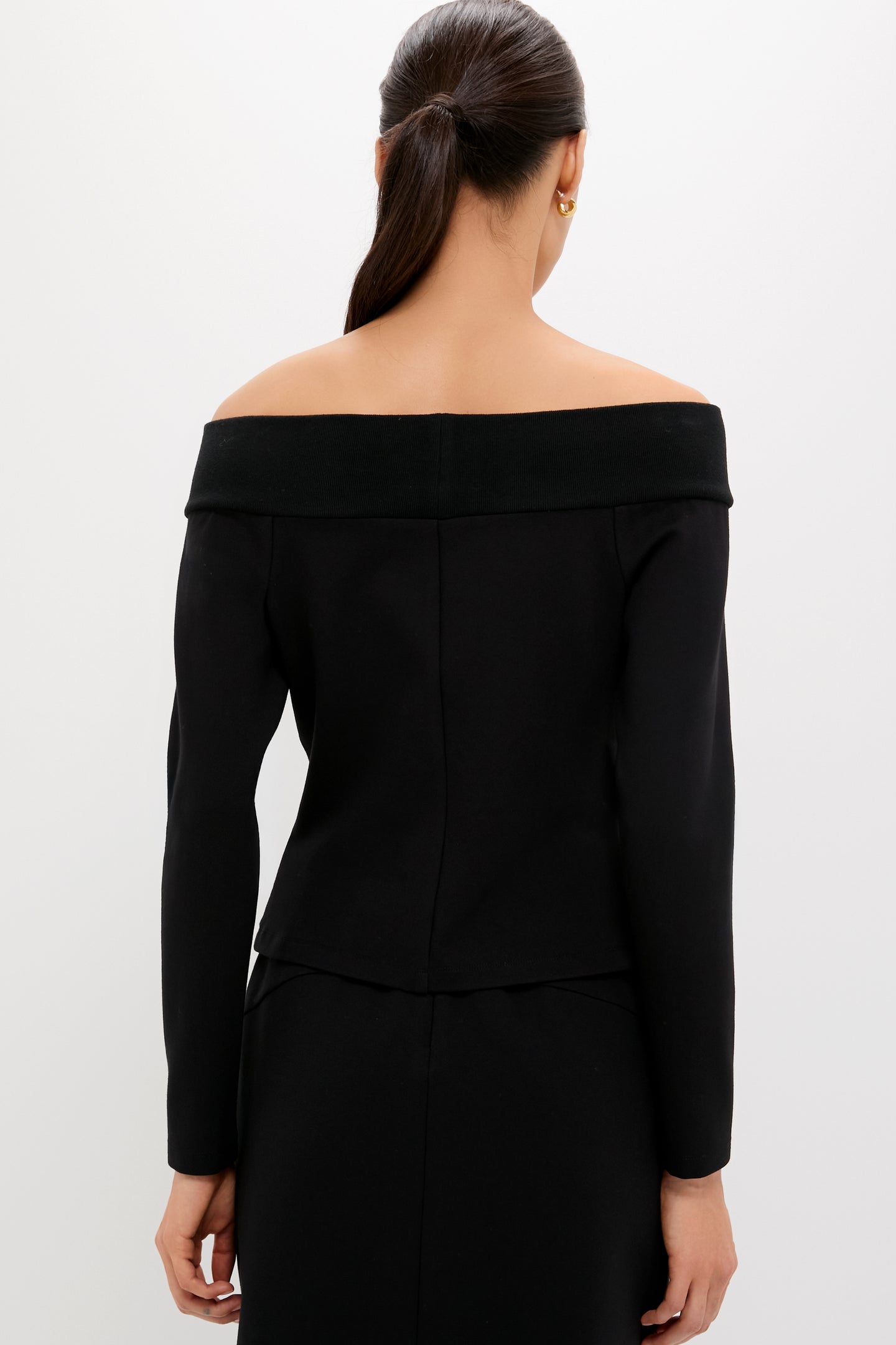 Black Ponte Off the Shoulder Mara Top