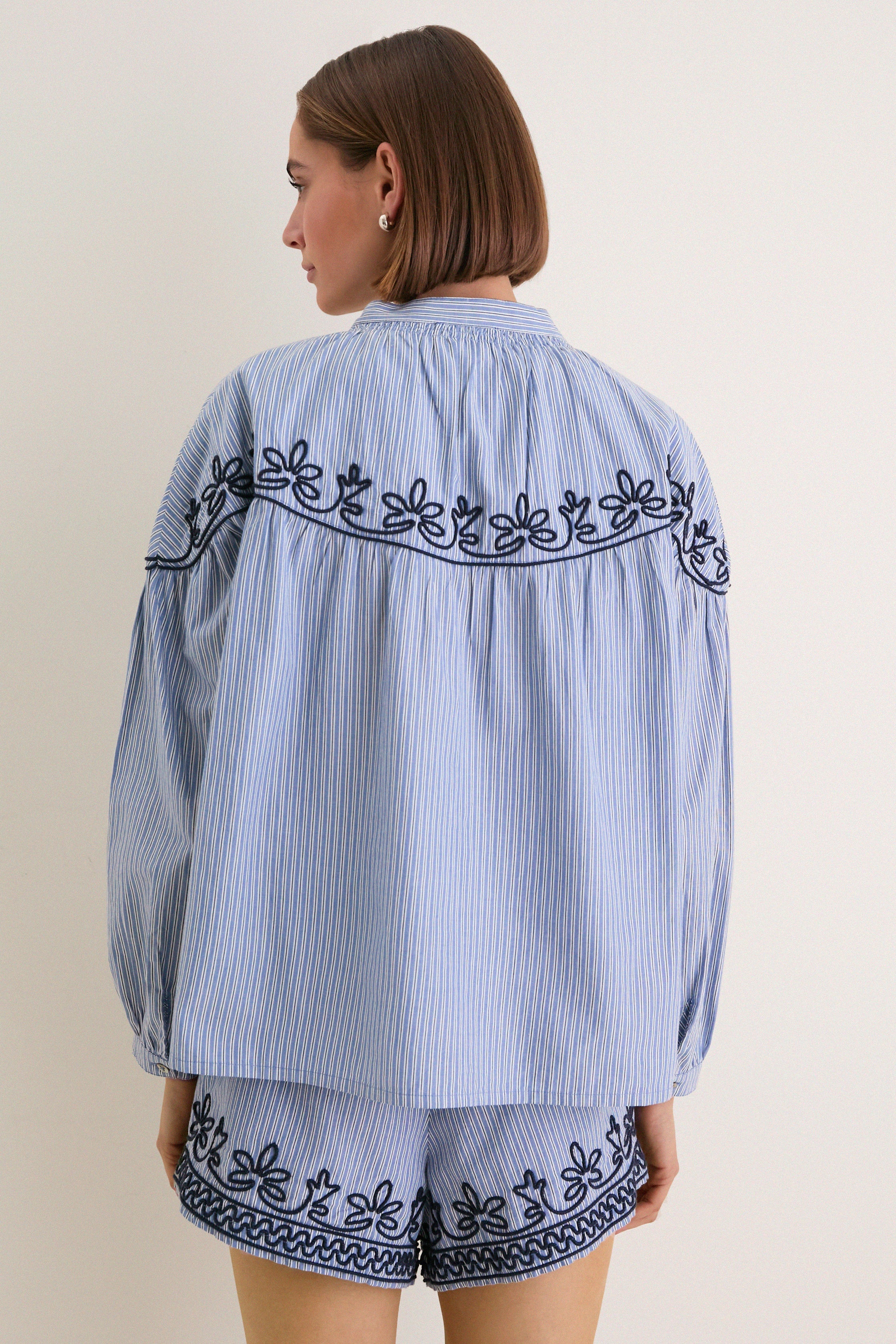 Soutache Embroidered Jacques Blouse