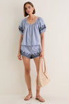 Soutache Embroidered Tully Top