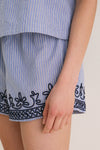 Soutache Embroidered Ava Shorts