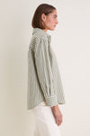 Jardin Stripe Cotton Poplin Nadine Button Down