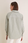 Jardin Stripe Cotton Poplin Nadine Button Down