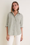 Jardin Stripe Cotton Poplin Nadine Button Down
