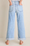 American Beauty High Rise Column Jean with Double Cuff