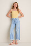 American Beauty High Rise Column Jean with Double Cuff