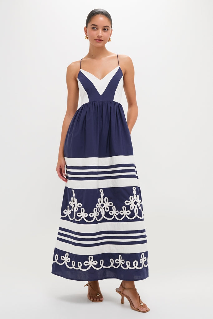 Navy Amelia Maxi Dress