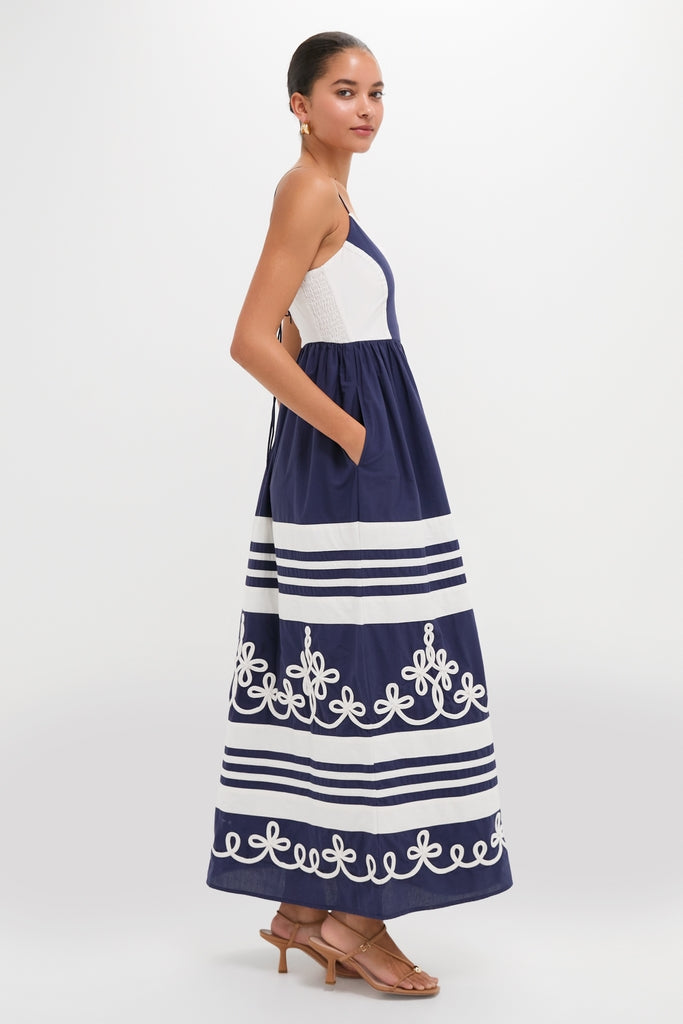 Navy Amelia Maxi Dress