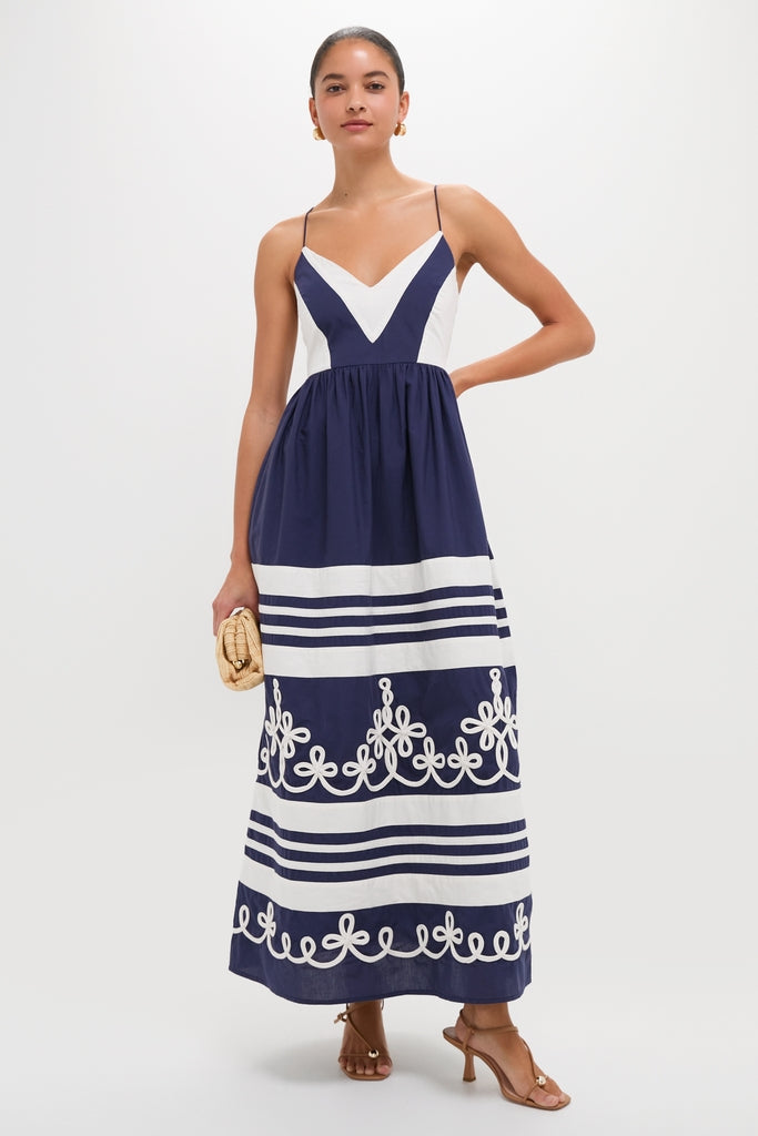 Navy Amelia Maxi Dress