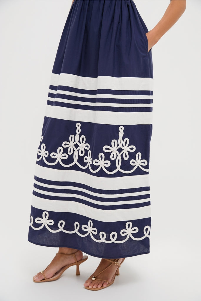 Navy Amelia Maxi Dress