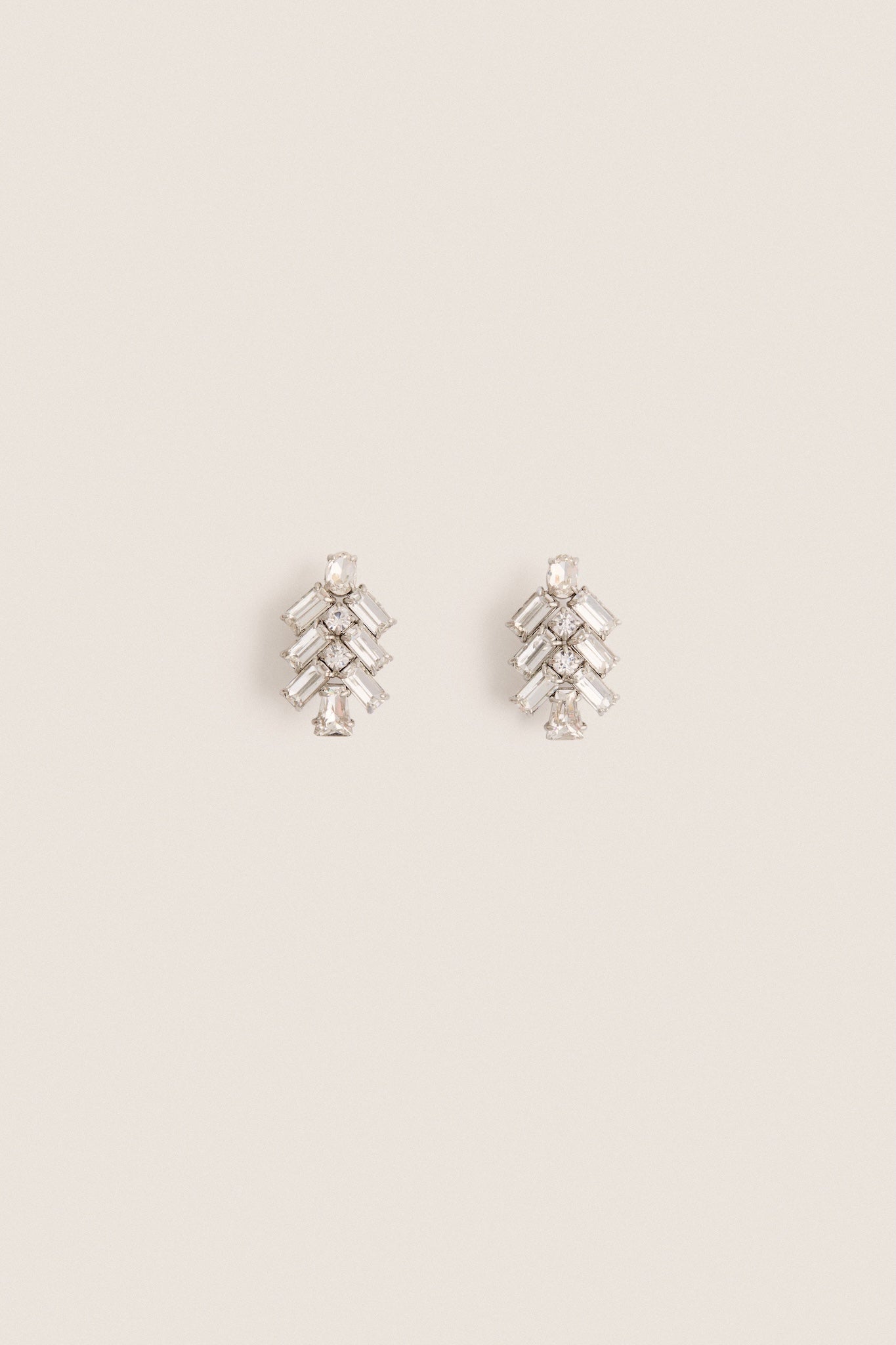 Silver Crystal Starburst Lueur Earrings