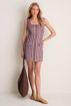 Purple Multi Stripe Hadley Mini Dress
