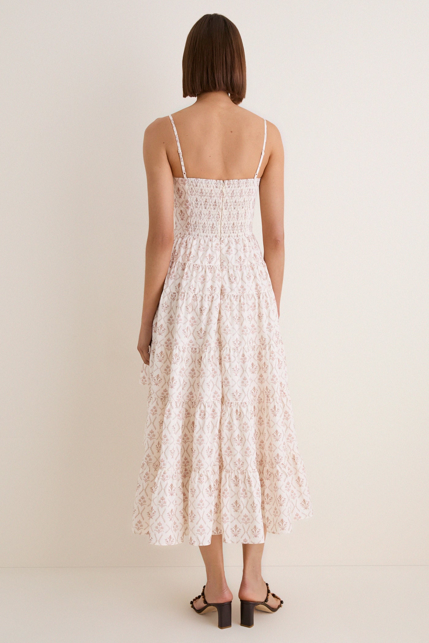 brown and cream maxi dress Cream and Mocha Stripe Knit Maxi Dress