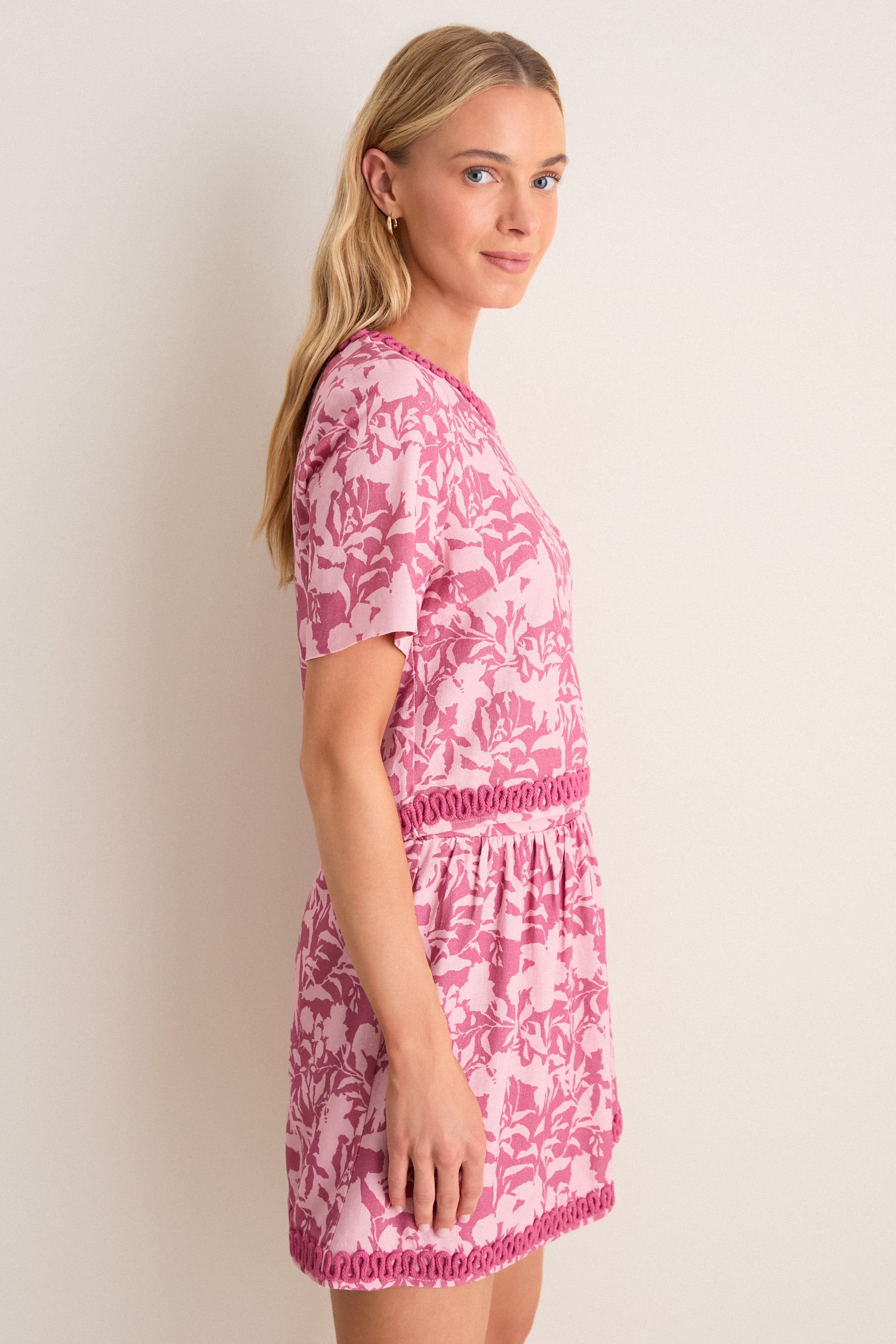 Pink Multi Floral Siesta Top