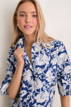 Navy Multi Floral Vera Shirt Dress
