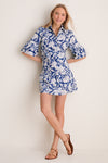 Navy Multi Floral Vera Shirt Dress