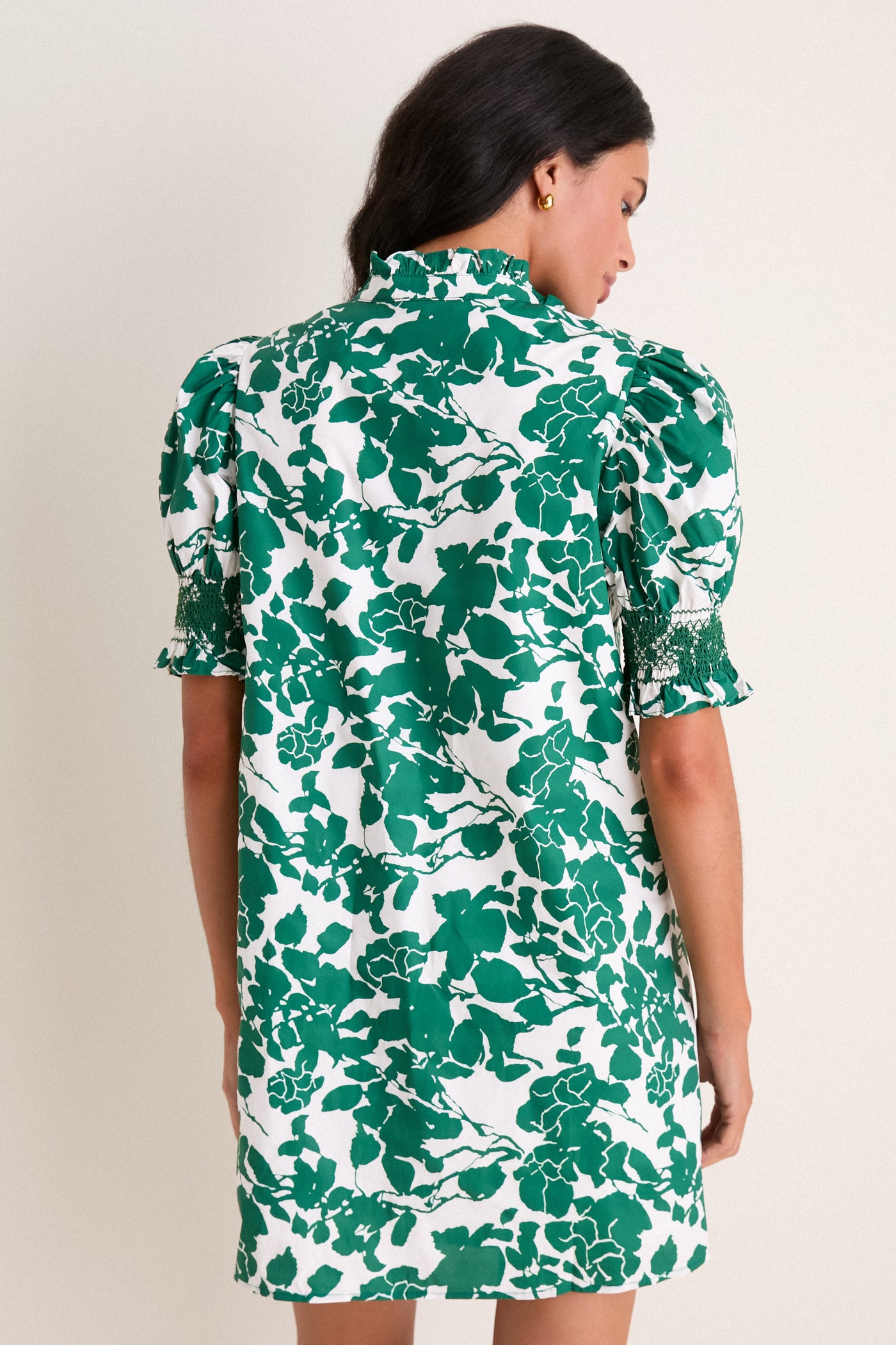 Green Floral Lou Lou Mini Dress Hyacinth House Green Floral / M