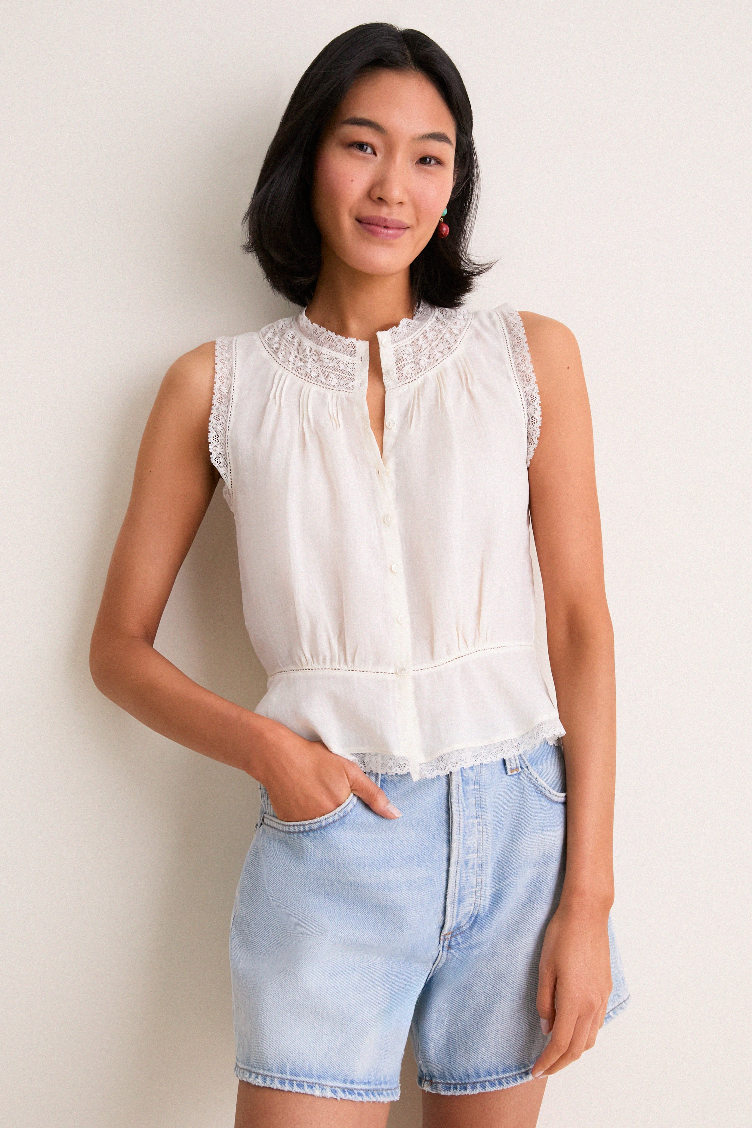 Ivory Collette Top | Alex Mill