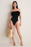 Black Ruffle Eloise One Piece