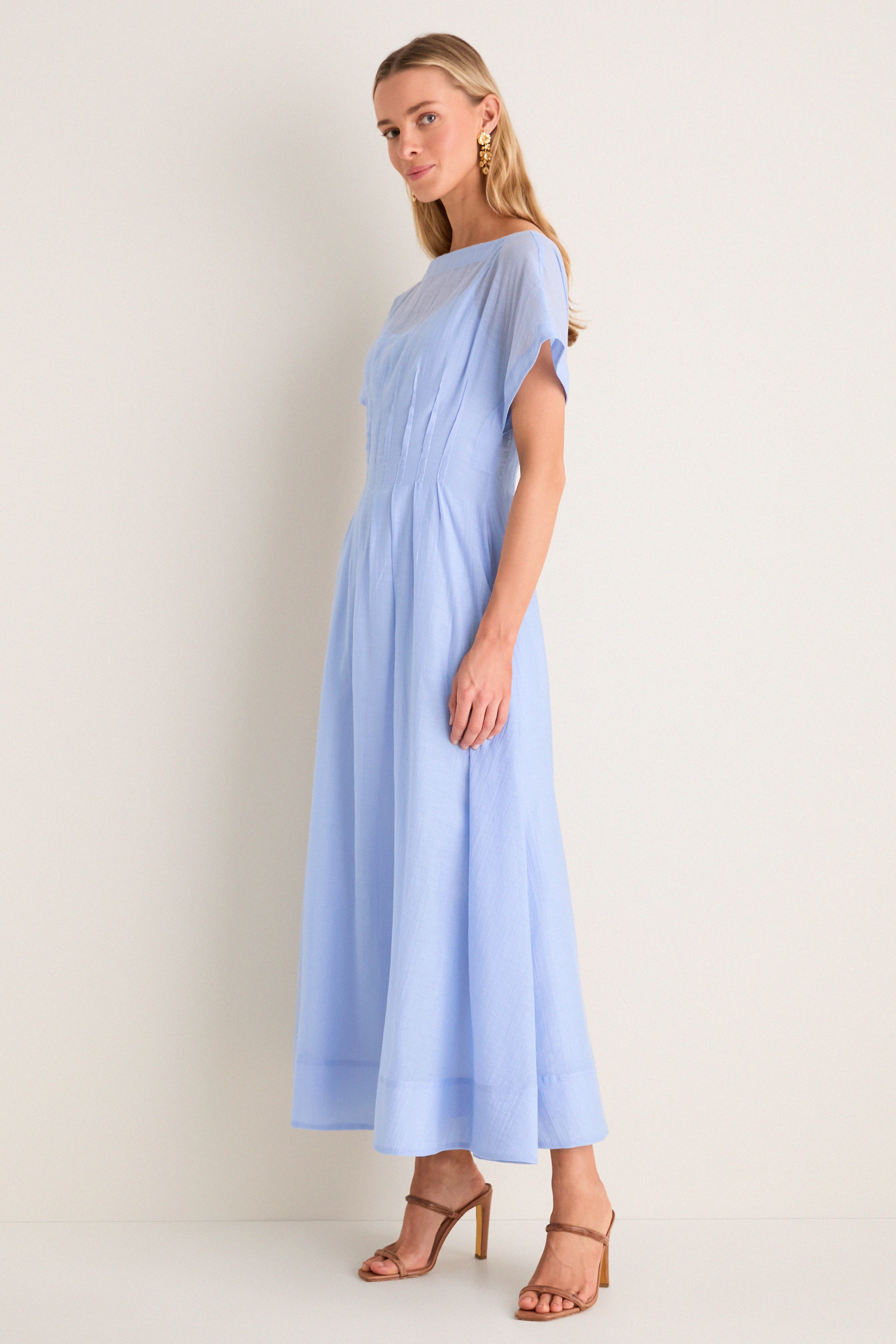 Bluebell Textured Gauze Midi Dress