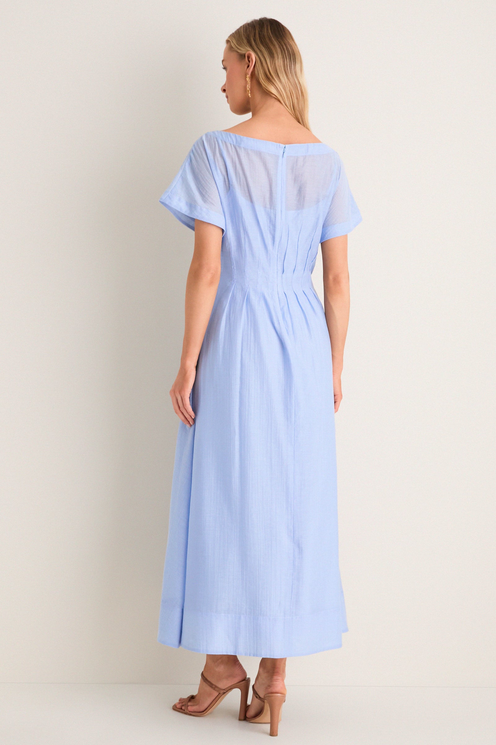 Bluebell Textured Gauze Midi Dress