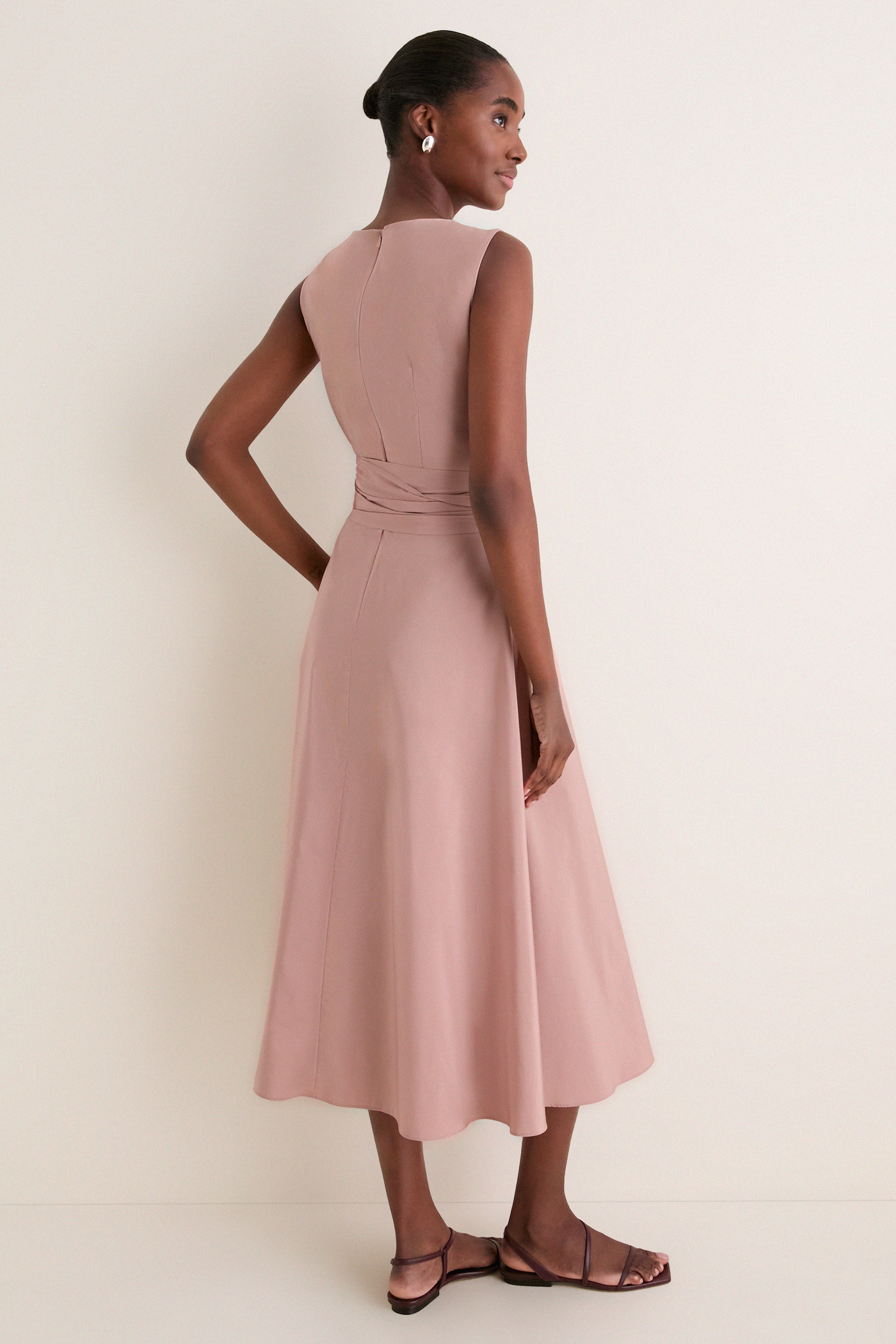 Pink Gentile Midi Dress