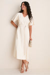 Ecru Caladio Midi Dress