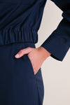 Navy Visivo Long Trouser