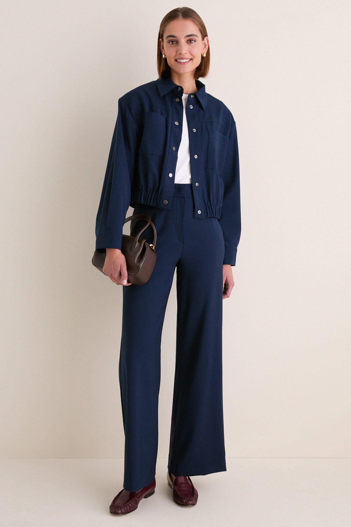 Navy Visivo Long Trouser