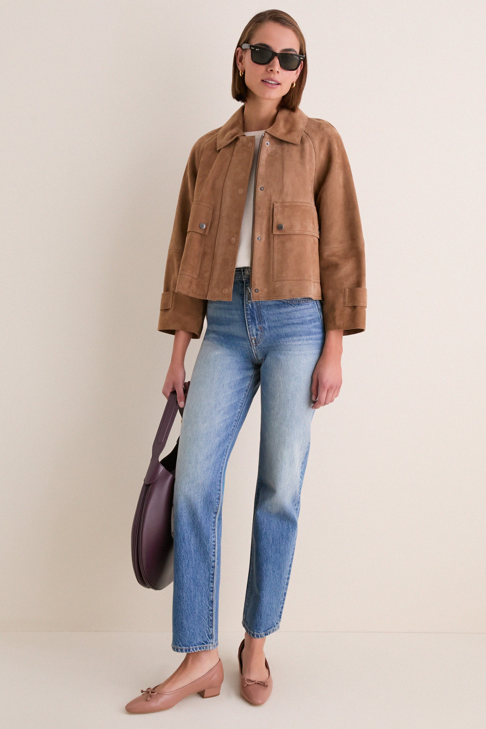 Hazelnut Abito Leather Jacket