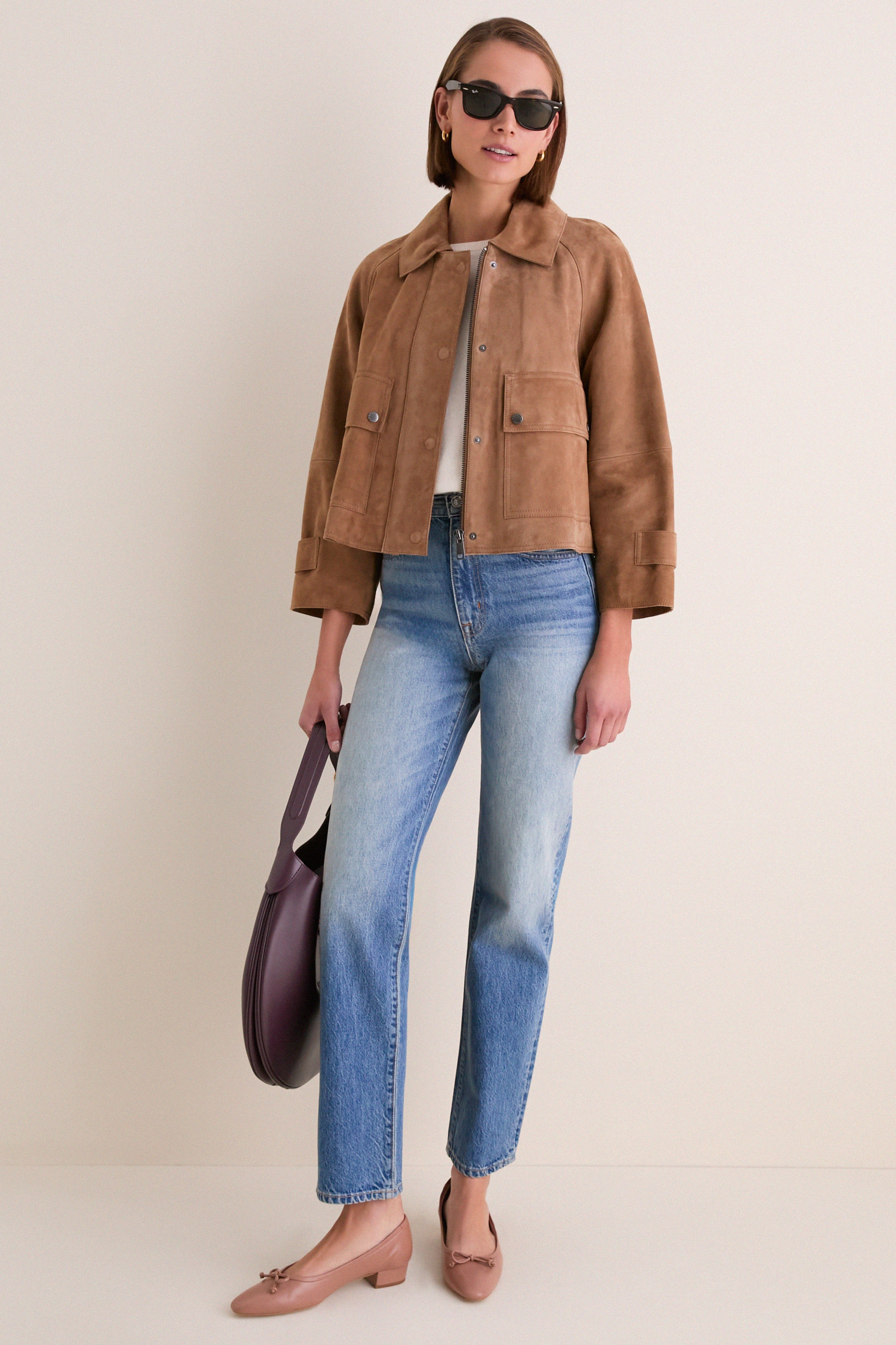 Hazelnut Abito Leather Jacket