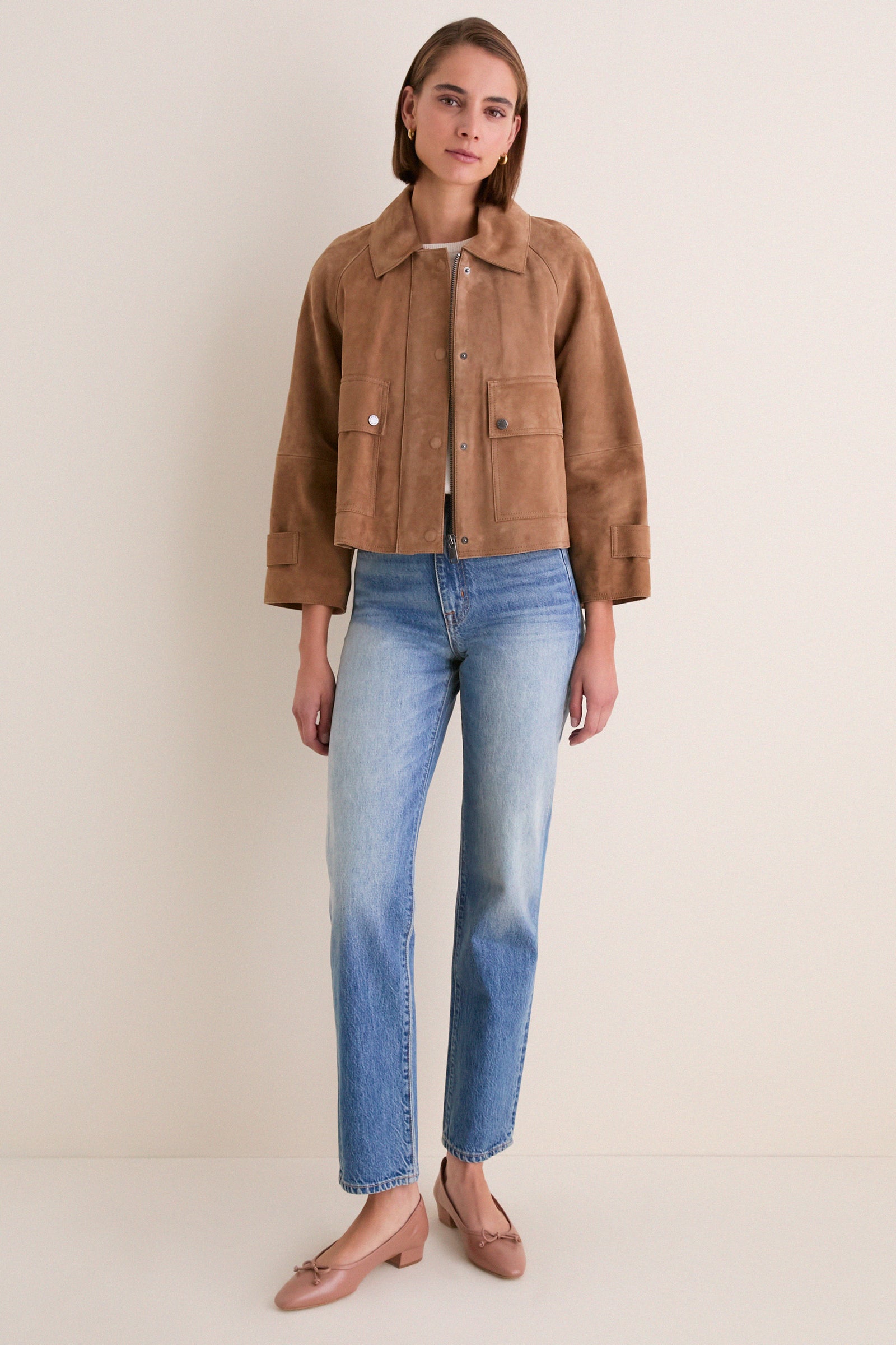 Hazelnut Abito Leather Jacket