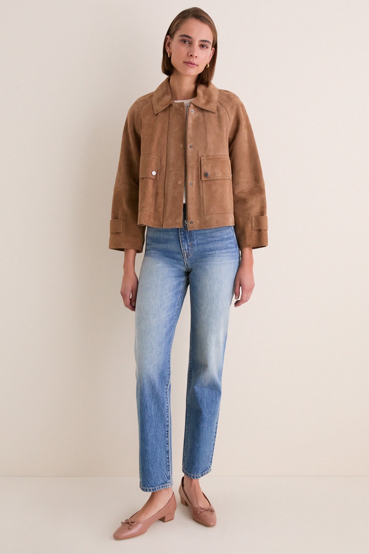 Hazelnut Abito Leather Jacket