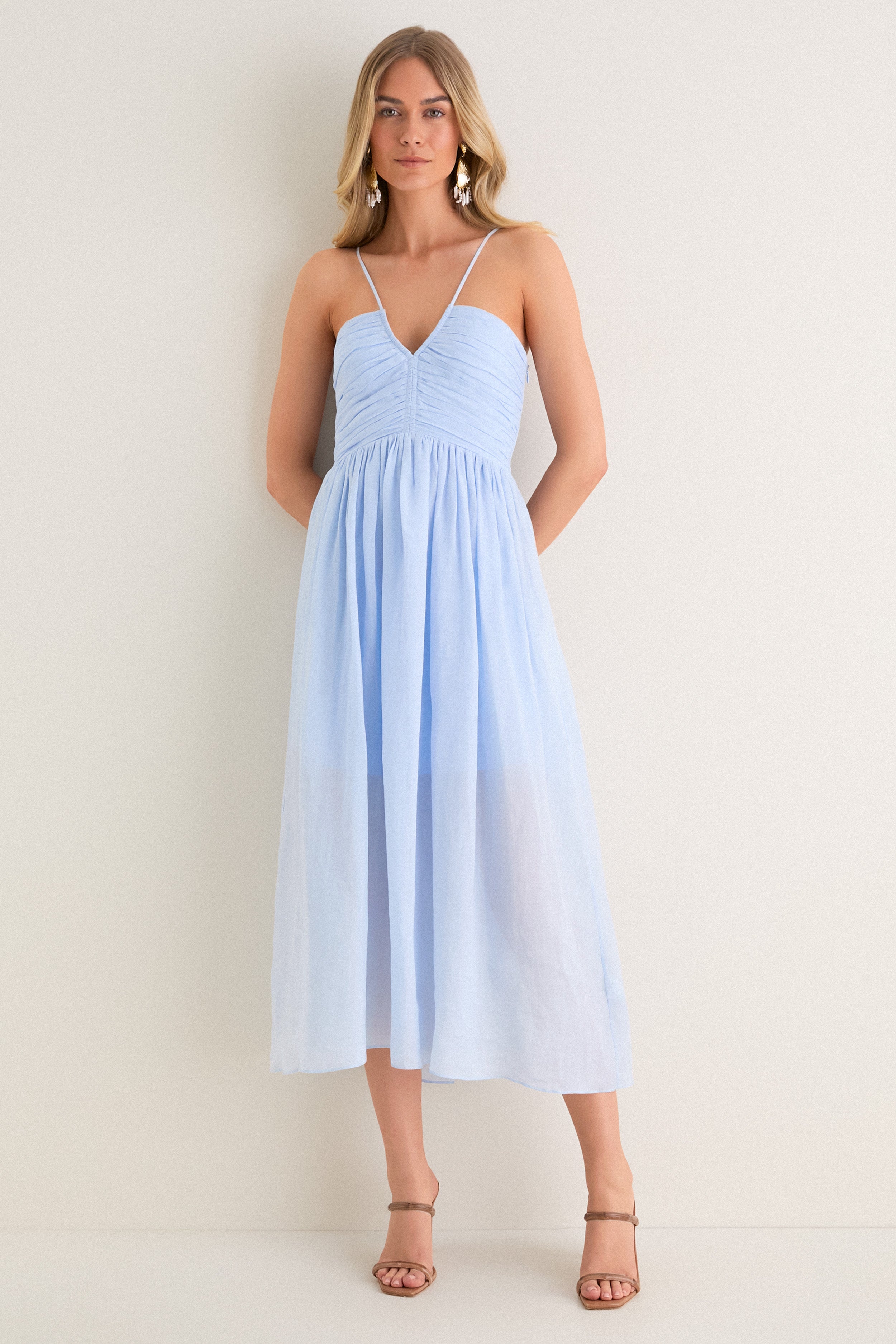 Sky Blue Rumi Midi Dress