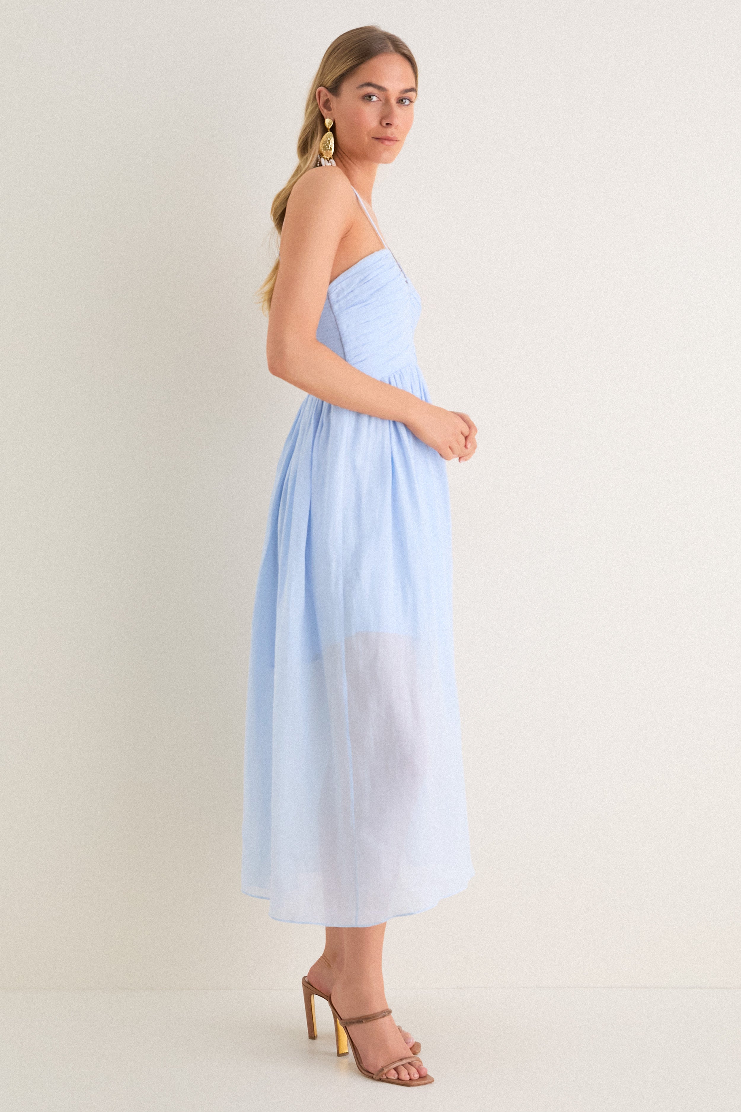 Sky Blue Rumi Midi Dress