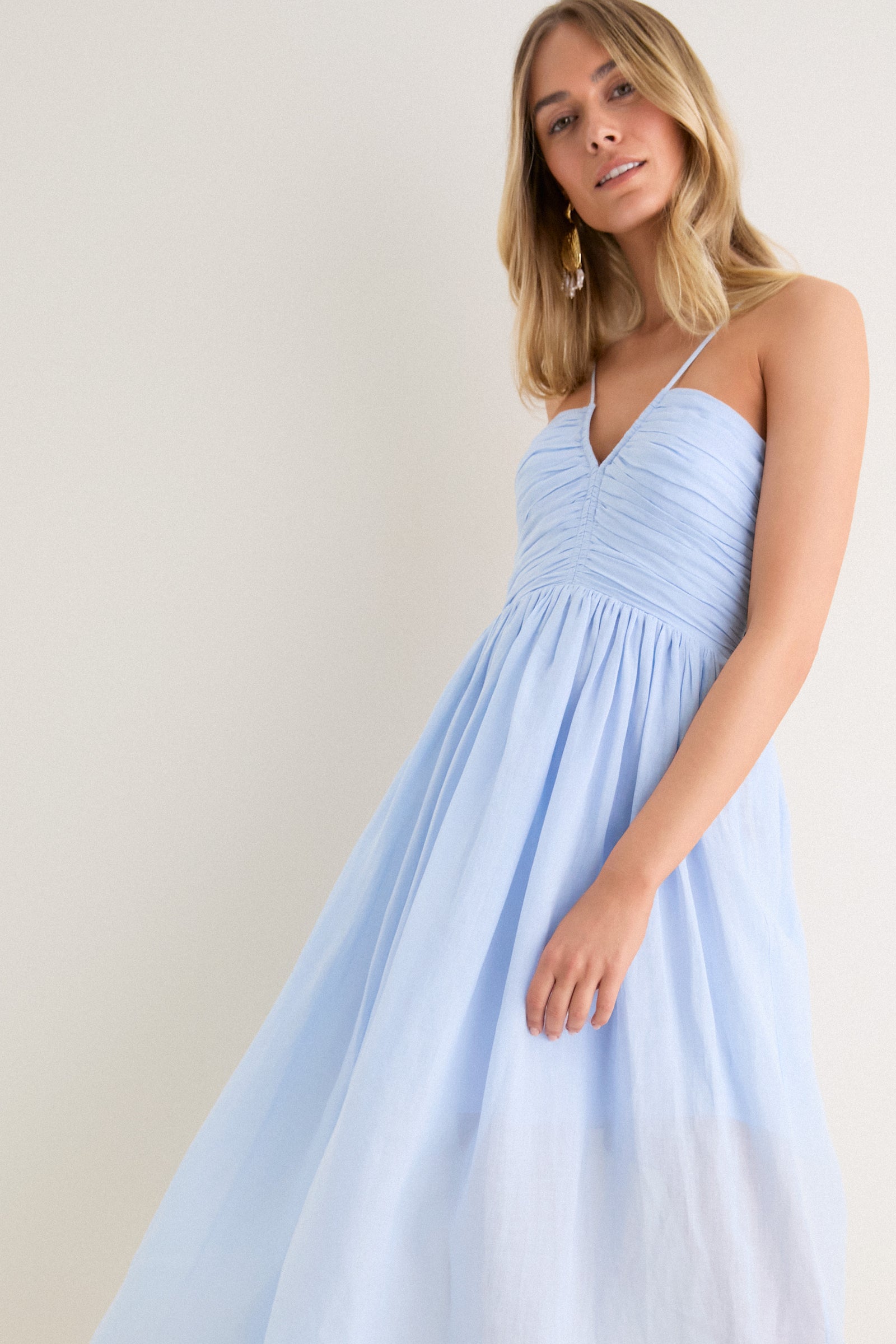 Sky Blue Rumi Midi Dress