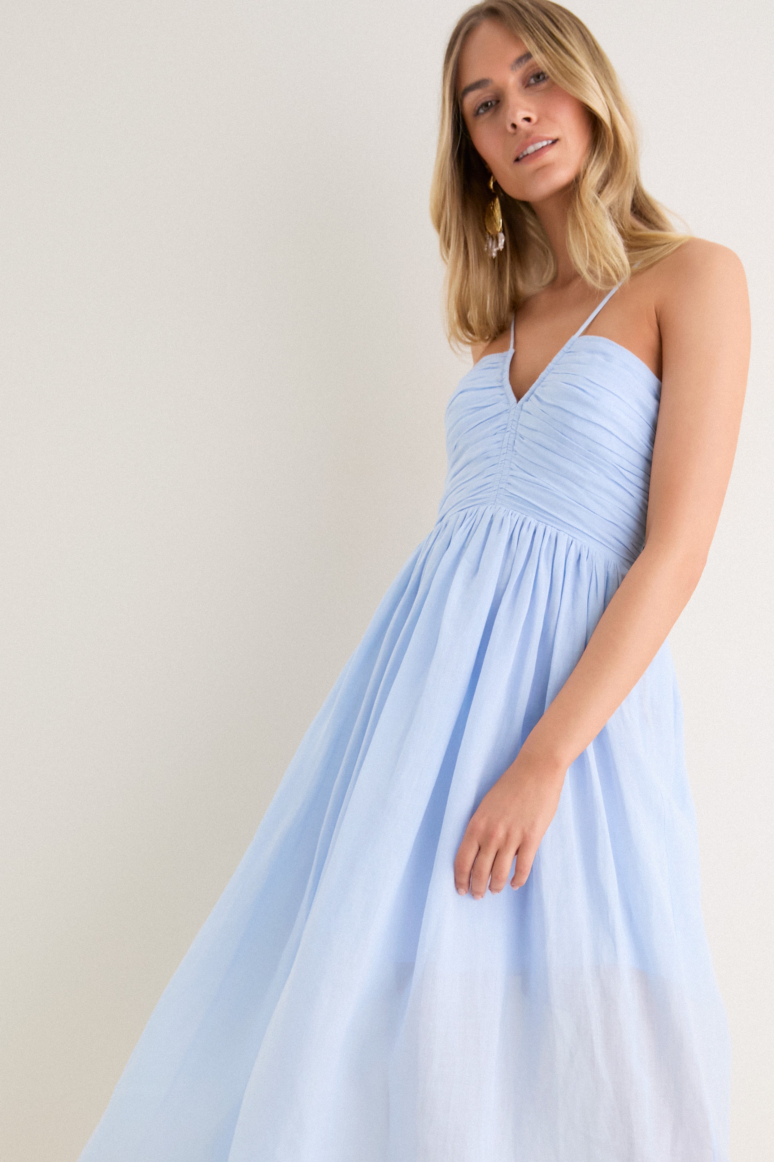 Sky Blue Rumi Midi Dress