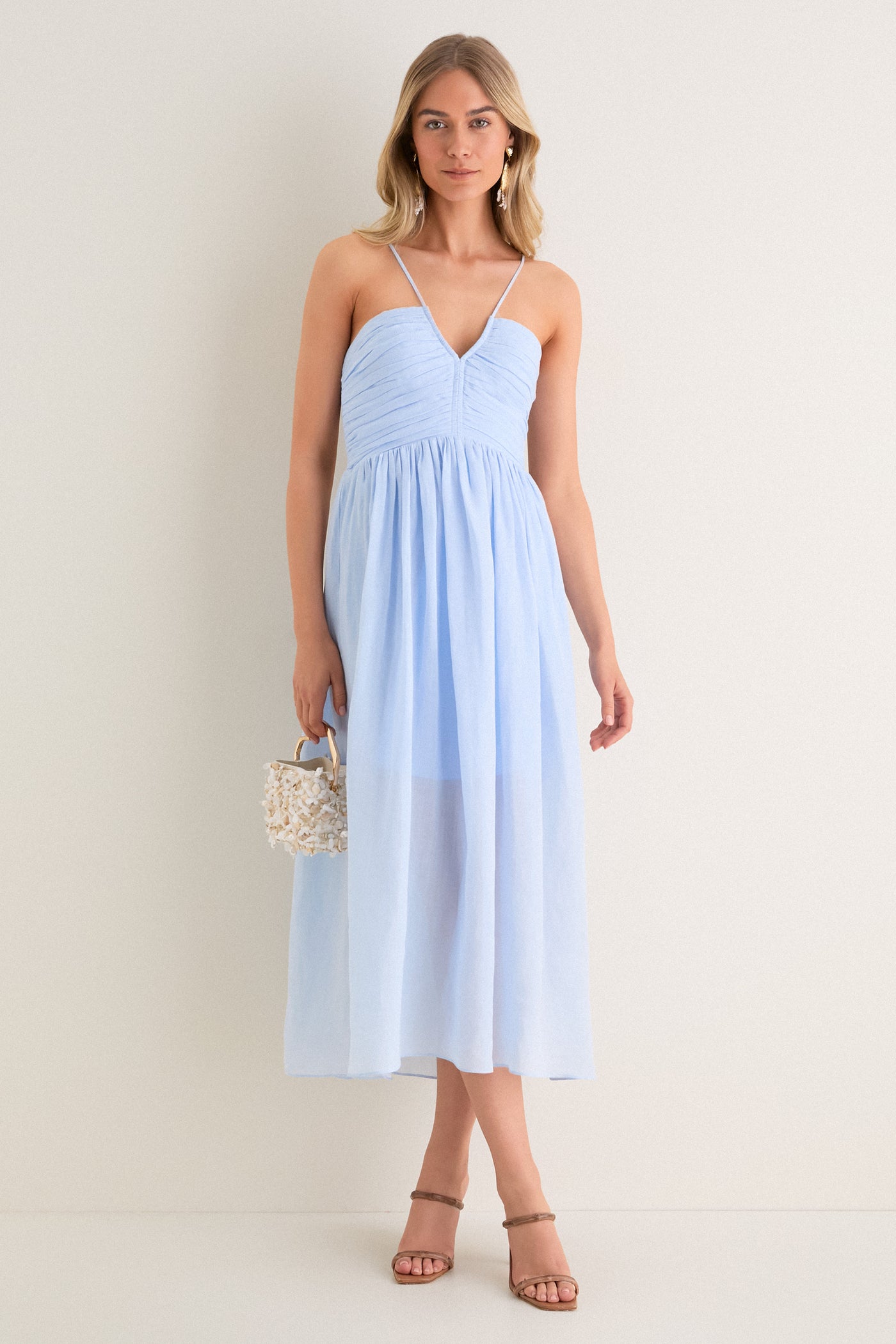 Sky Blue Rumi Midi Dress