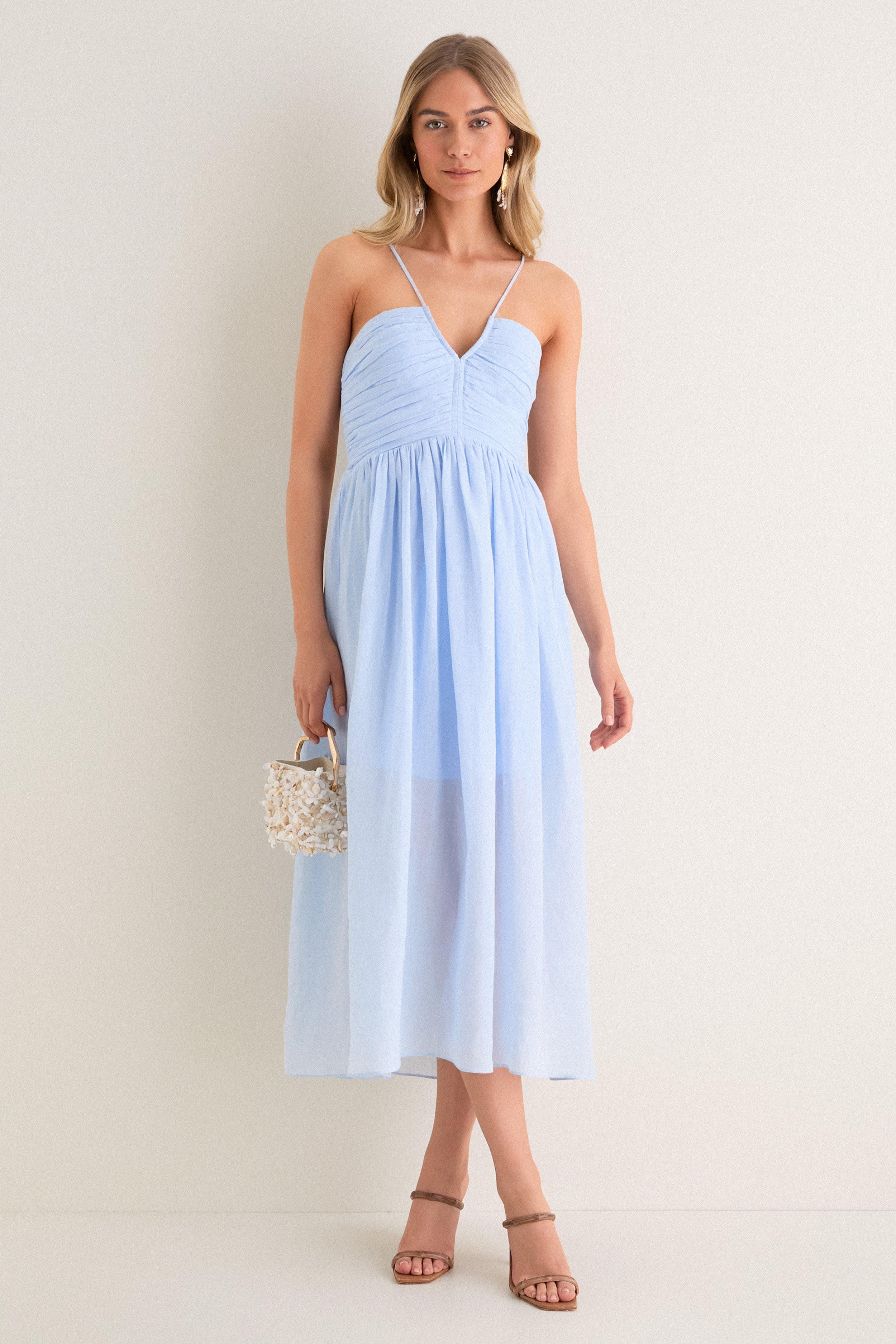 Sky Blue Rumi Midi Dress