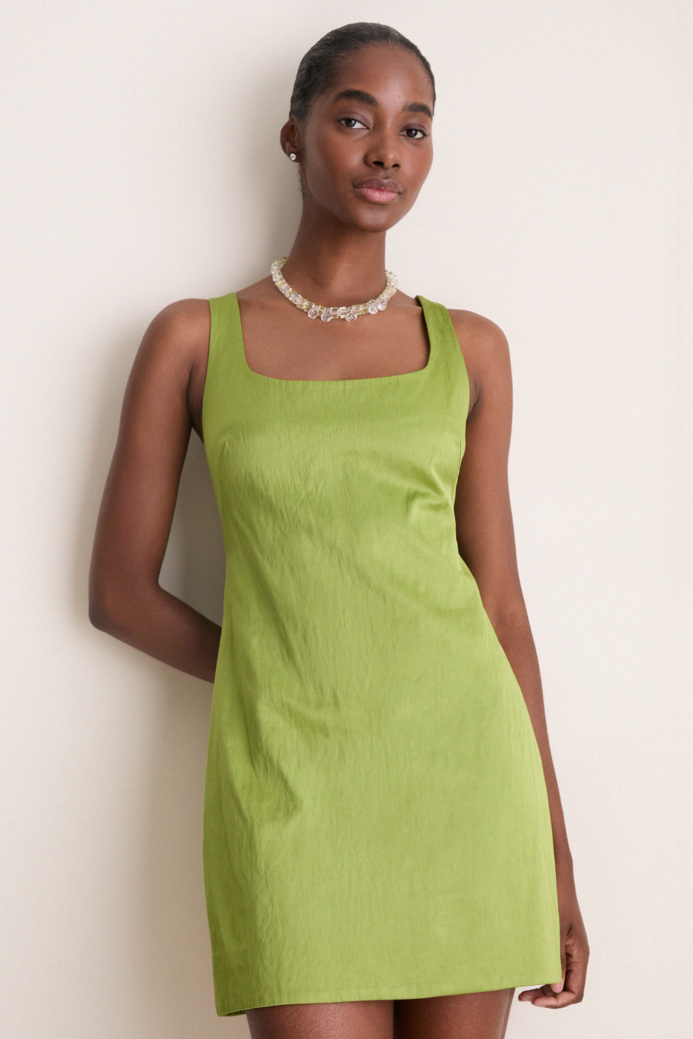 Meadow Green Faye Mini Dress